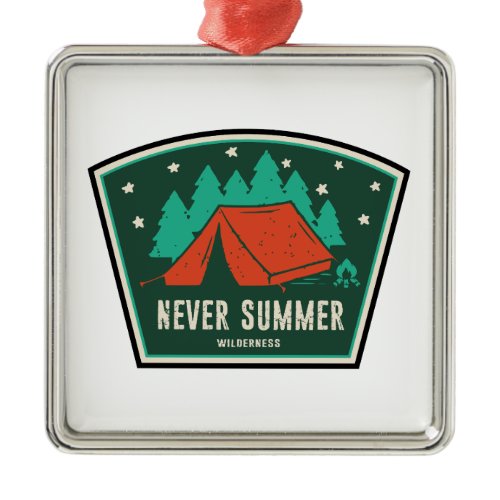 Never Summer Wilderness Colorado Camping Metal Ornament