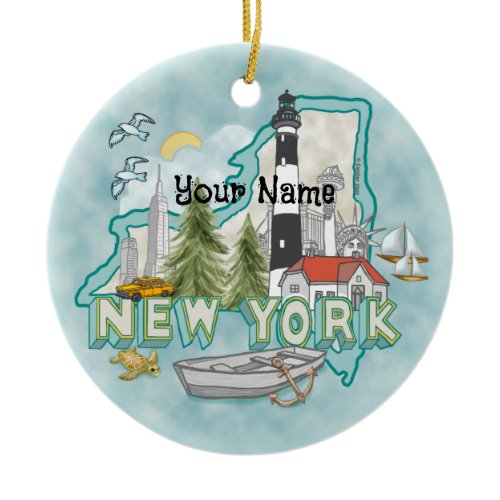 New York Lighthouse Ornament
