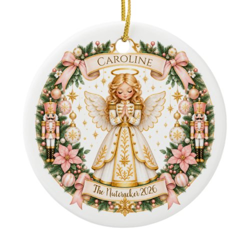 Nutcracker Angel Ornament