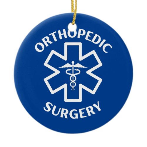 Orthopedic surgery Doctor Nurse Medical Caduceus  Ceramic Ornament