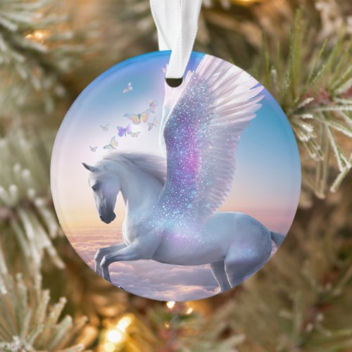 Pegasus with Rainbow Ornament