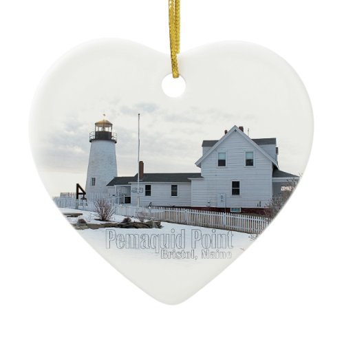 Pemaquid Point Lighthouse Ceramic Ornament