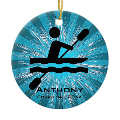 Personalized Kayaking Ornament