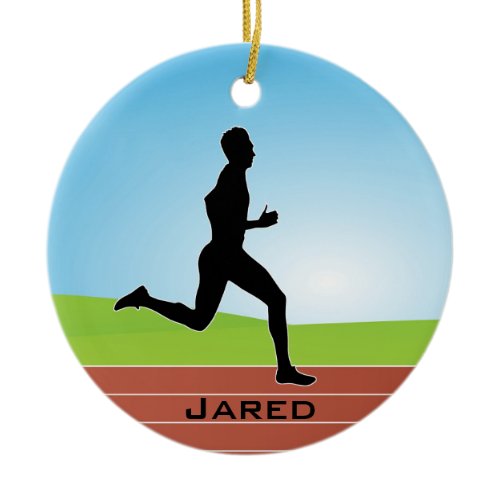 Personalized Runner Ornament