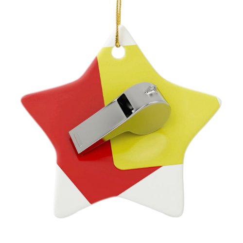 Referee attributes ceramic ornament