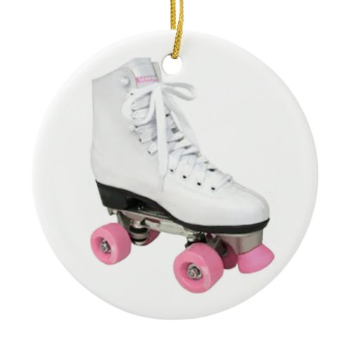 Roller Skate Ceramic Ornament