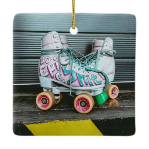 Roller Skates Epic Ceramic Ornament