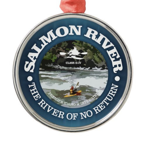 Salmon River (c) Metal Ornament