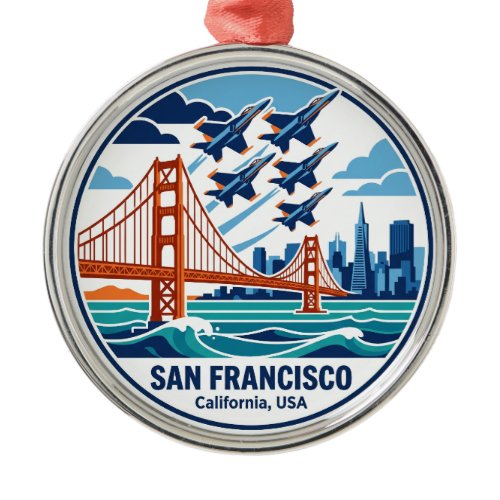 San Francisco Bay Air Show (Blue Angels) Metal Ornament