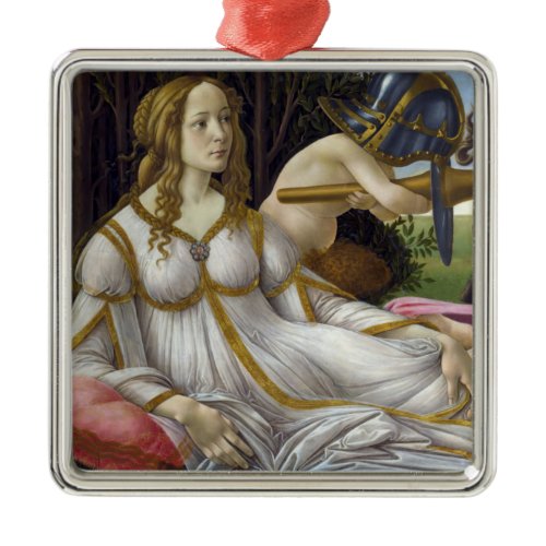 Sandro Botticelli - Venus and Mars, left side Metal Ornament