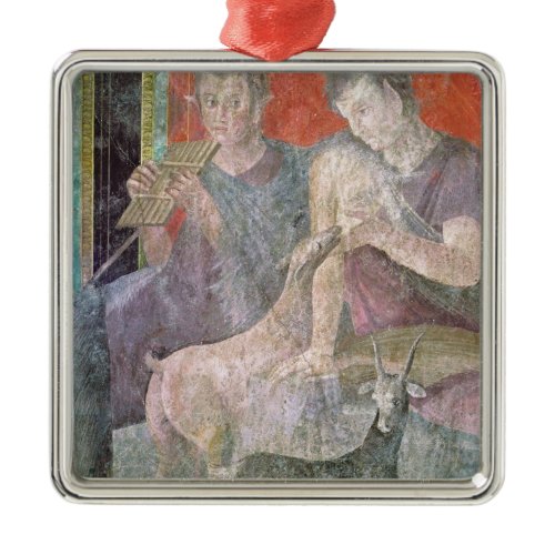Satyr and Nymph Metal Ornament