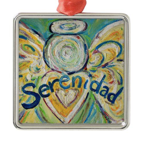 Serenidad Inspirational Angel Word Ornament