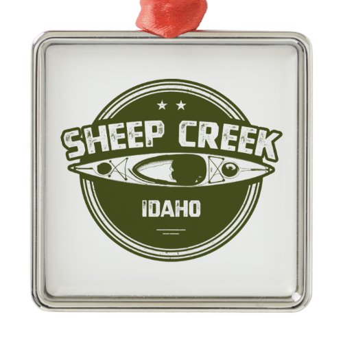 Sheep Creek Wild And Scenic River Idaho Kayaking Metal Ornament
