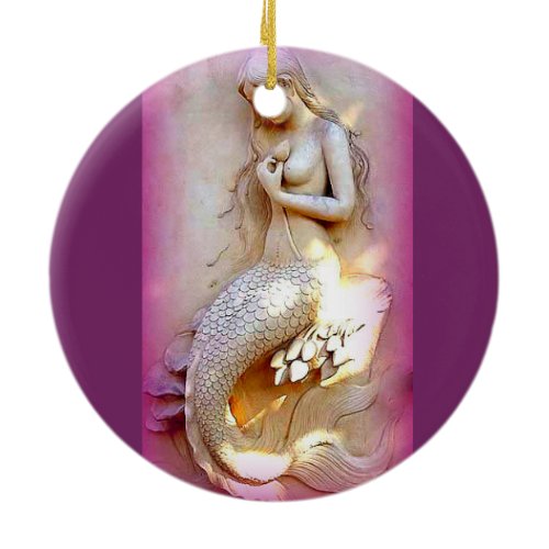 sitting mermaids ornament
