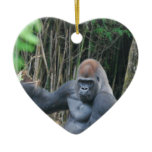 Sitting Silverback Gorilla  Ornament