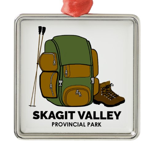 Skagit Valley Provincial Park Backpack Metal Ornament