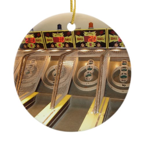 SKEE BALL! CERAMIC ORNAMENT