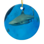 Small Black Tipped Shark Ceramic Ornament