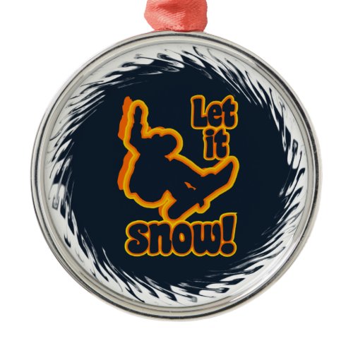 Snowboarding ornament