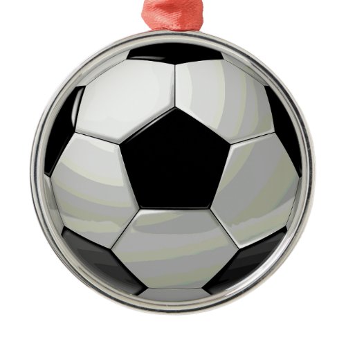 Soccer Unique Artwork Metal Ornament
