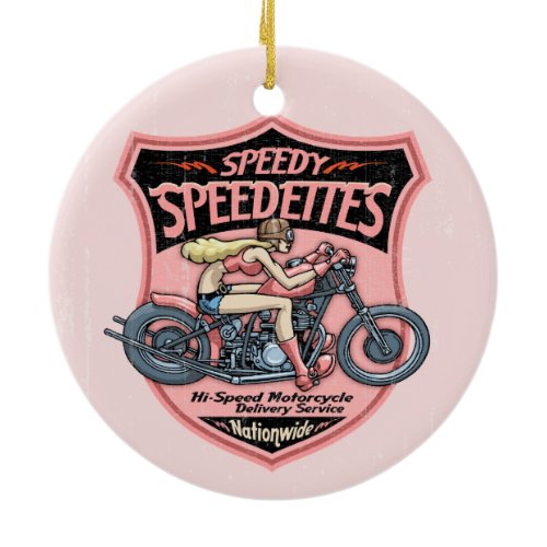 Speedettes Ceramic Ornament