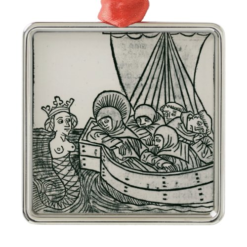 St. Brendan and the Siren Metal Ornament