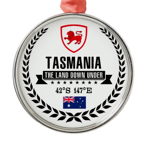 Tasmania Metal Ornament