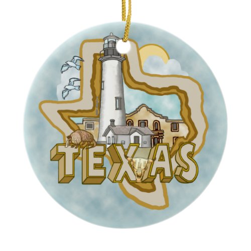 Texas Lighthouse Ornament