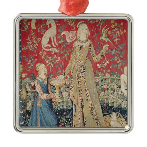 The Lady and the Unicorn: 'Taste' Metal Ornament