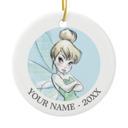 Tinker Bell | Arms Crossed Pastel Ceramic Ornament