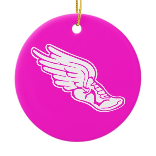 Track Logo Ornament Pink