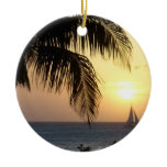 Tropical Sunset Sail Ornament