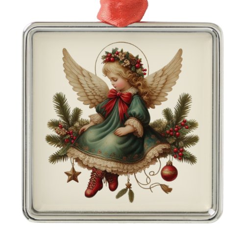Vintage Christmas Angel Ornament