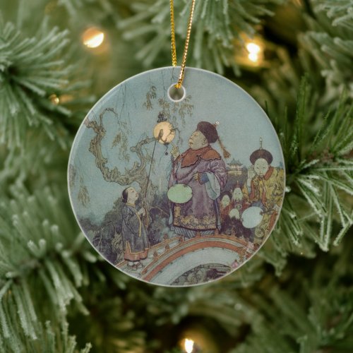 Vintage Fairy Tale, Nightingale by Edmund Dulac Ceramic Ornament