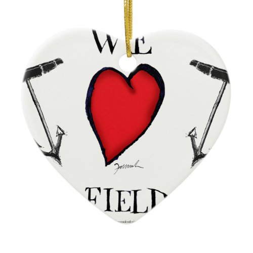 we love fairfield connecticut ceramic ornament