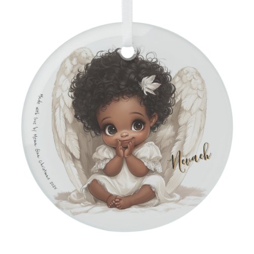 Whispers of Heaven: Angelic Innocence in Lace Glass Ornament