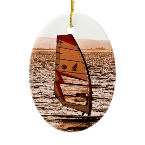 WINDSURFING CERAMIC ORNAMENT