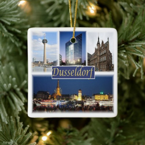 zDE008 DUSSELDORF, Germany, Europe, Ceramic Ornament
